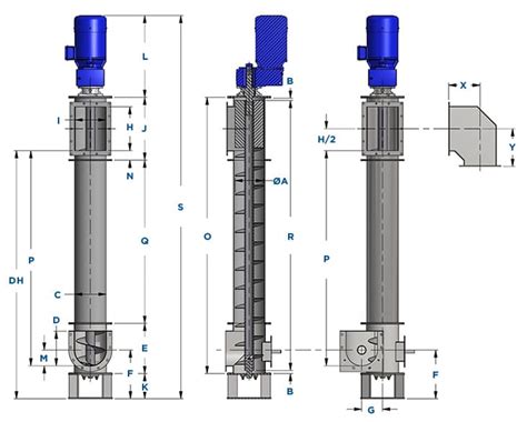 Screw Conveyor Drawing|screw conveyor calculation.